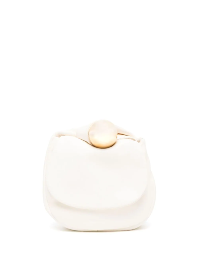 Shop Jil Sander Small Sphere Clutch Bag In Nude