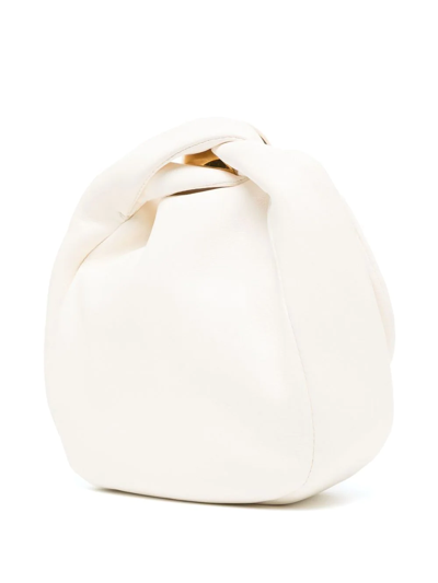 Shop Jil Sander Small Sphere Clutch Bag In Nude