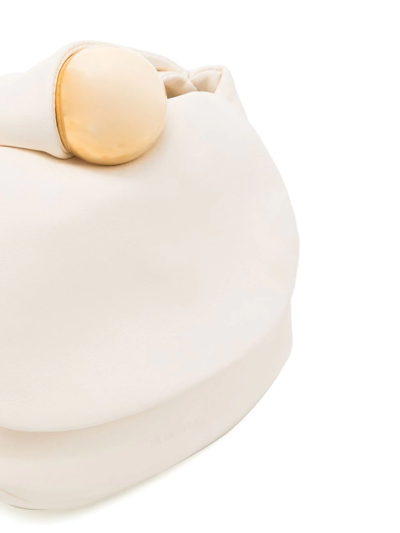 Shop Jil Sander Small Sphere Clutch Bag In Nude