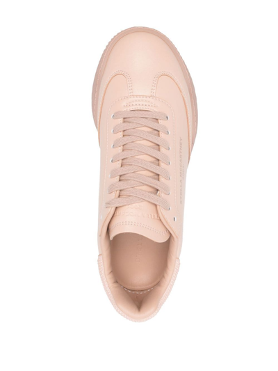 Shop Stella Mccartney Side Logo-print Detail Low-top Sneakers In Pink