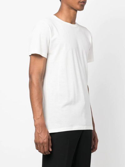 Jil Sander Crew-neck Fitted T-shirt In Weiss