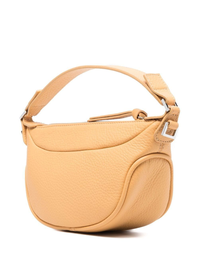 Shop By Far Leather Shoulder Bag In Gelb