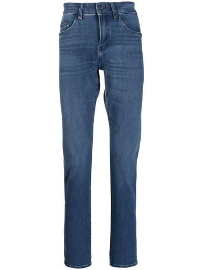 Shop Hugo Boss Slim-cut Jeans In Blue