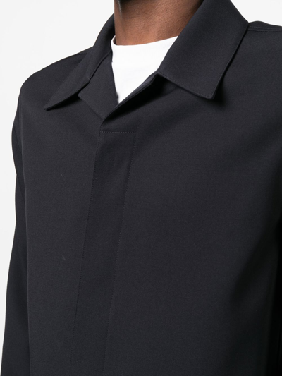 Shop Jil Sander Button-front Overshirt In Blau