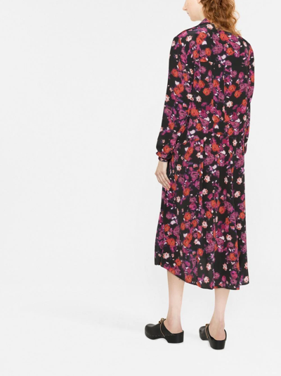 Isabel Marant Floral-print Dress In Black