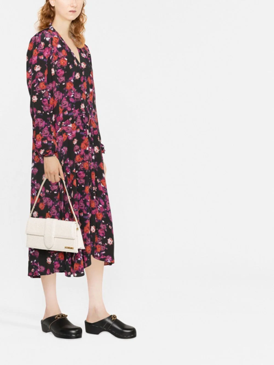 Isabel Marant Floral-print Dress In Black