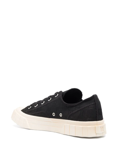 Shop Misbhv Logo-patch Lace-up Sneakers In Schwarz