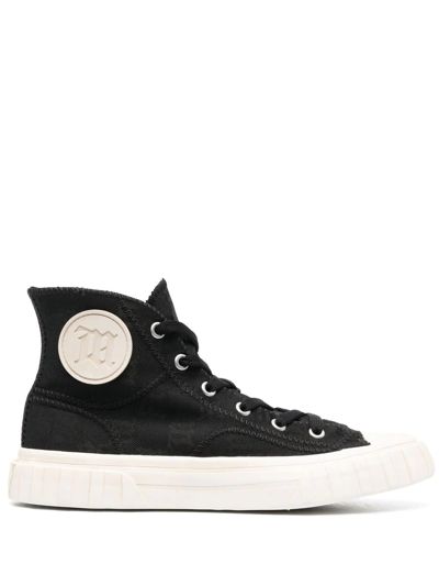 Misbhv Monogram High-top Sneakers In Black