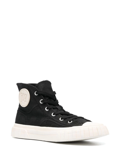 Misbhv Monogram High-top Sneakers In Black