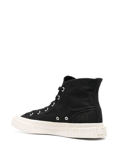 Misbhv Monogram High-top Sneakers In Black