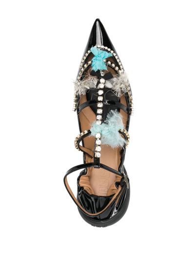 Shop 1309sr Crystal-embellished Sandals In Schwarz