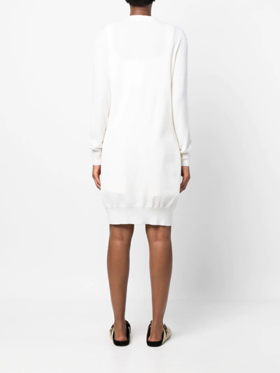 Malo Button-up Cashmere Cardigan In Weiss