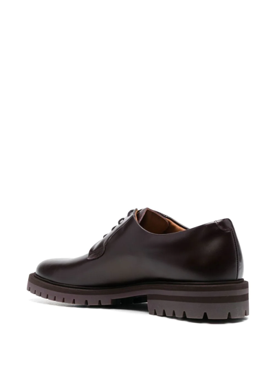 Common Projects Lace-up Leather Derby Shoes In Braun
