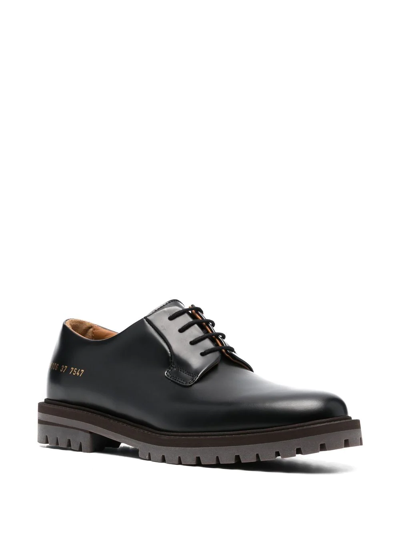 Shop Common Projects Lace-up Derby Shoes In Schwarz