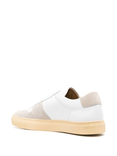 Shop Common Projects Bball Low-top Leather Sneakers In Weiss