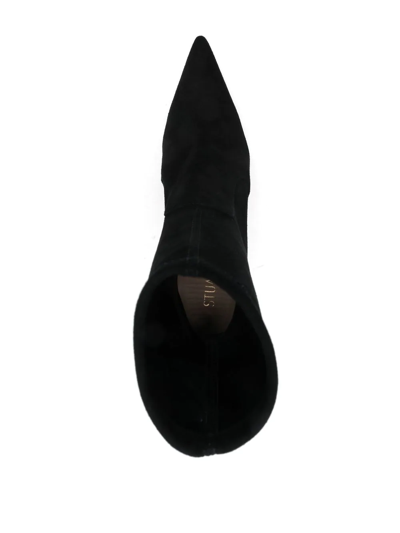 Stuart Weitzman Stuart 100mm Stretch-design Ankle Boots In Black