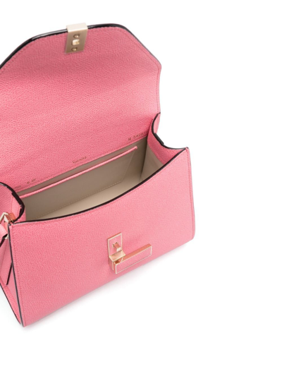 Valextra Leather Tote Bag In Pbl Blush