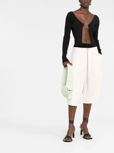Jacquemus La Maille Pralu Longue Black Cardigan Women In Schwarz