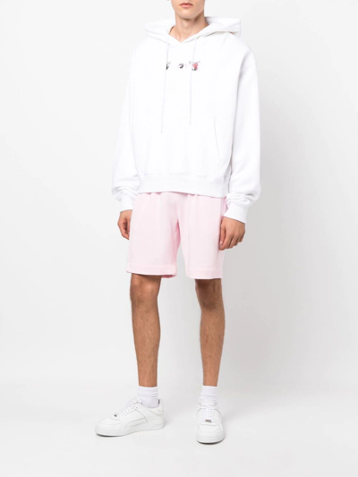 Styland Cotton Bermuda Track Shorts In Pink