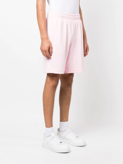 Styland Cotton Bermuda Track Shorts In Pink