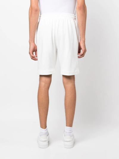 Shop Styland X Notrainproof Bermuda Track Shorts In White
