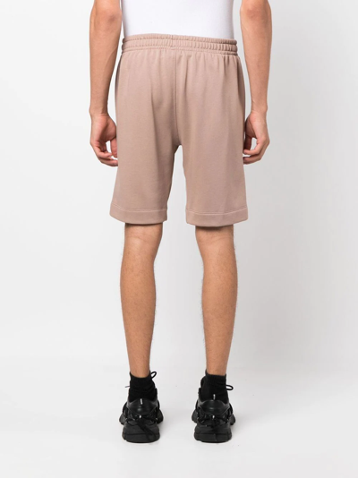 Shop Styland X Notrainproof Cotton Bermuda Track Shorts In Brown
