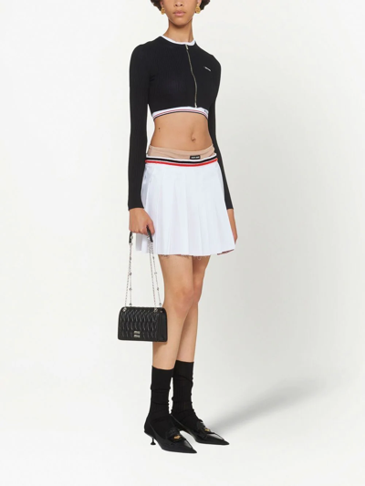 Miu Miu Leather Cross-body Bag In Black