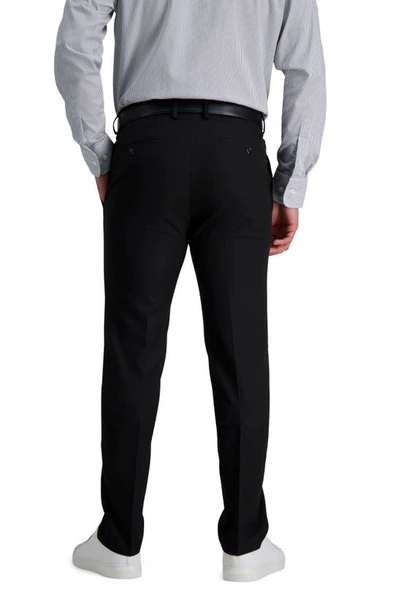 Shop Kenneth Cole Reaction Sharkskin Slim Fit Stretch Dress Pant In Black