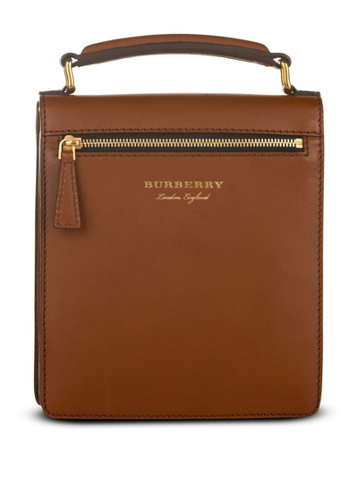 Pre-owned Burberry Dk88 2way Bag In Brown
