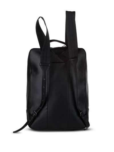 Pre-owned Bottega Veneta Intrecciato Leather Backpack In Black