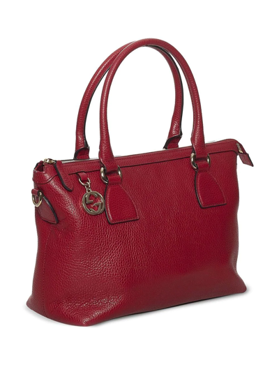 Pre-owned Gucci Charmy Satchel Bag In Red