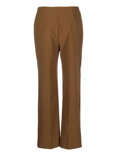 Pre-owned Prada 1990s Straight-leg Trousers In Brown