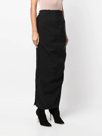Pre-owned Dolce & Gabbana 1990s Maxi Skirt In Black