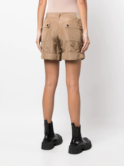 Pre-owned Dolce & Gabbana 1990s Mid-rise Cargo Shorts In Neutrals