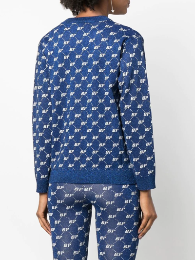 Baum Und Pferdgarten Logo-print Cardigan In Blue
