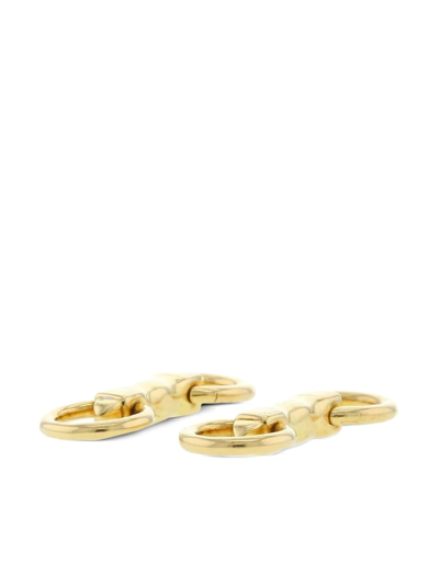 Pre-owned Cartier Yellow Gold Double Ring Cufflinks