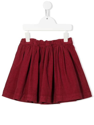 Shop Bonpoint A-line Corduroy Skirt In Red