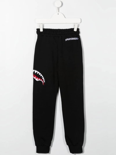 Shop Sprayground Kid Shark-teeth Track-pants In Black