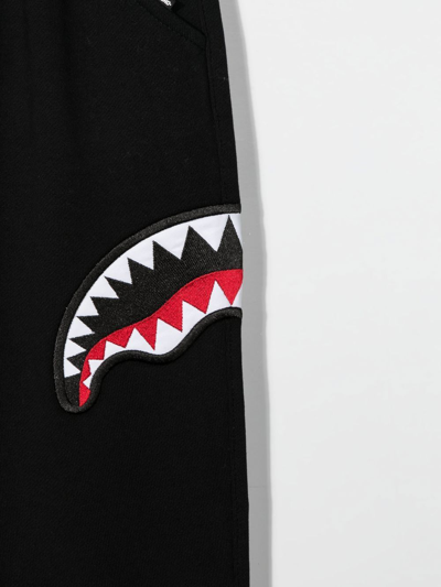 Shop Sprayground Kid Shark-teeth Track-pants In Black