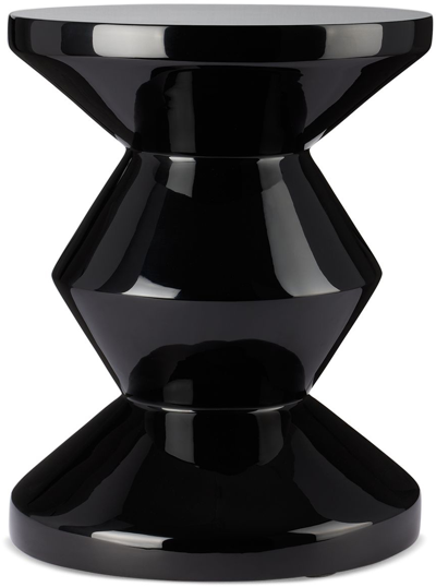 Shop Polspotten Black Zig Zag Stool