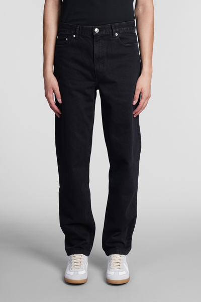 Shop Apc Martin Jeans In Black Cotton