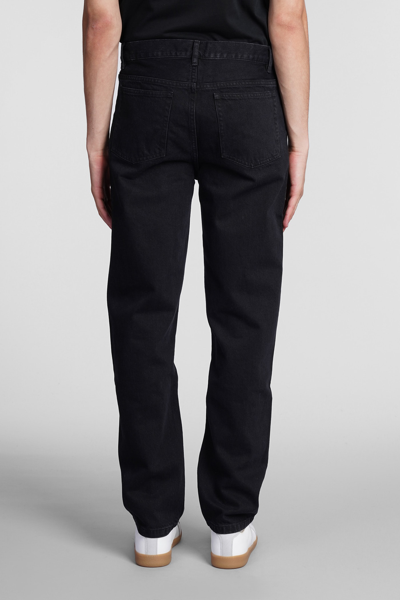 Shop Apc Martin Jeans In Black Cotton