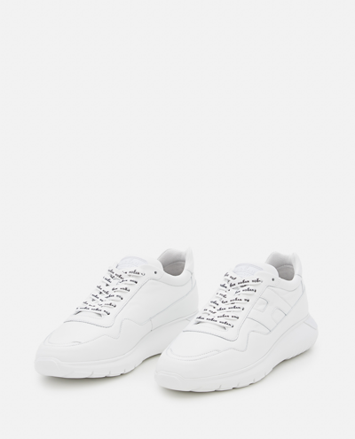 Shop Hogan Low-top 'interactive 3' Leather Sneakers In White