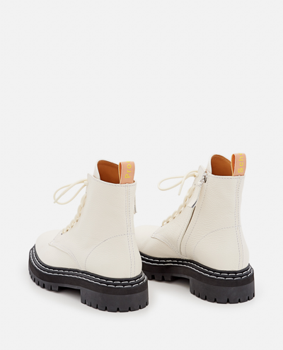 Shop Proenza Schouler Combat Boots In White