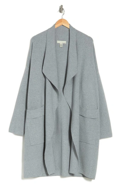 Shop By Design Andrea Open Front Pocket Cardigan In Heather Grey