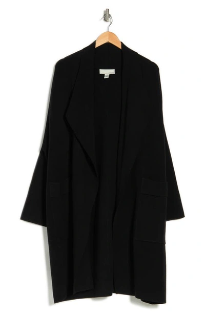By Design Andrea Open Front Cardigan In Black