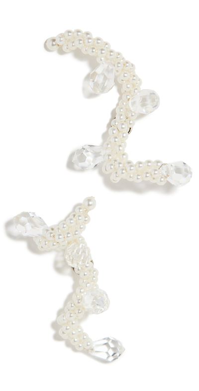 SIMONE ROCHA TWISTED LOOP STUD EARRINGS 