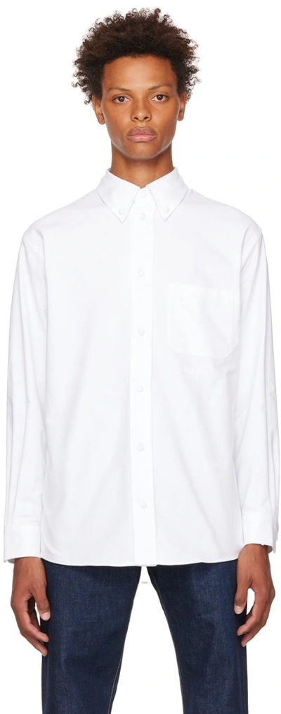 Shop Kenzo White  Paris Casual Shirt In 01 - White