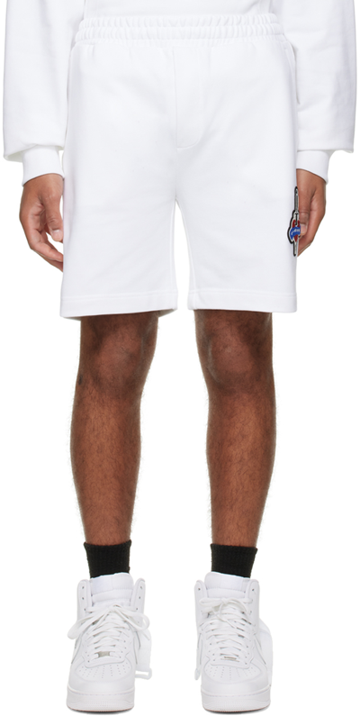 Shop Helmut Lang White Societas Shorts In White - 100