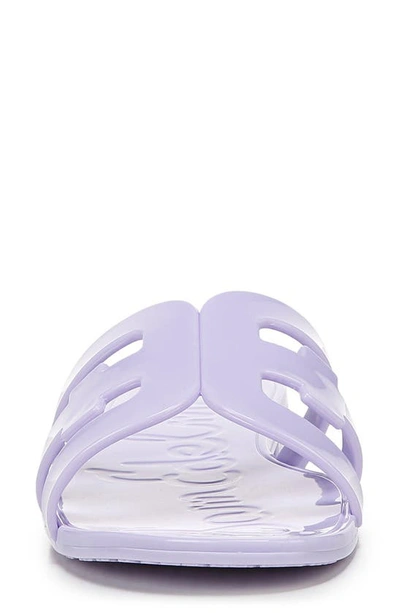 Shop Sam Edelman Bay Jelly Slide Sandal In Misty Lilac